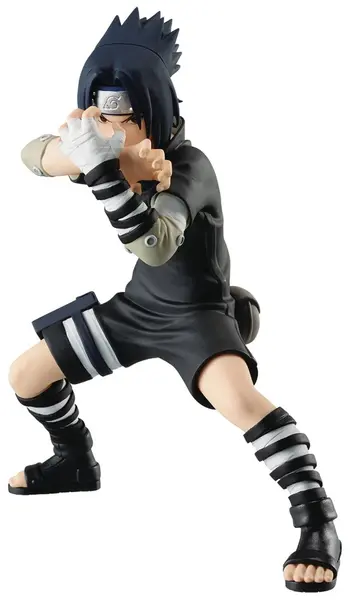 Statuetă Banpresto Animation: Naruto Shippuden - Sasuke Uchiha III (Vibration Star), 14 cm