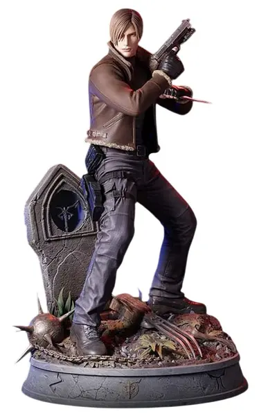 Statuetă Darkside Collectibles Studio Games: Resident Evil 4 - Leon S. Kennedy, 50 cm