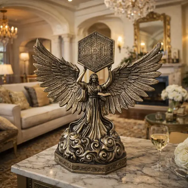 Statueta decorativa Arhanghel Metatron 26x30 cm inger protector decor spiritual