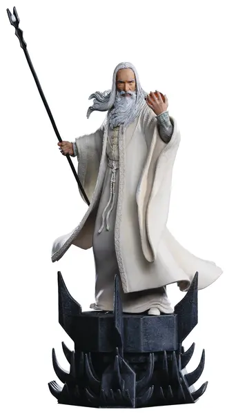 Statuetă Iron Studios Movies: The Lord of The Rings - Saruman (1/10), 29 cm