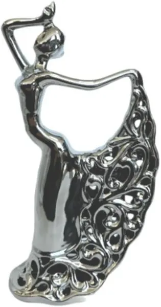 Statuetă Morello - Dancing Lady Silver, 30 х 16.5 х 8 cm