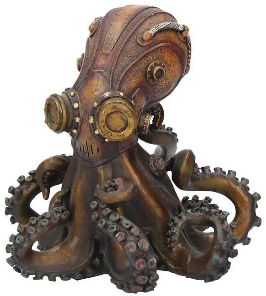 Statuetă Nemesis Now Adult: Steampunk - Octo-Steam, 15 cm