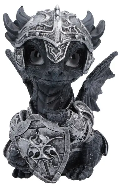 Statuetă Nemesis Now Fantasy: Dragons - Sir Shieldscale, 14 cm