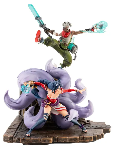 Statuetă Pure Arts Games: League of Legends - Ahri & Ekko (2XKO), 30 cm
