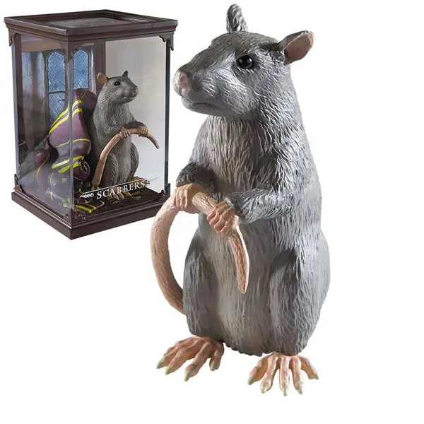 Statuetă The Noble Collection Movies: Harry Potter - Scabbers (Magical Creatures), 13 cm