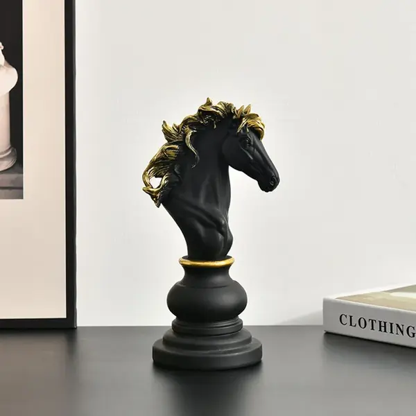 Statuete Sah Premium, Ornamente Regi, Dame, Calareti, Sculpturi Rasina, Decor Casa