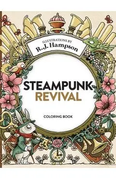 Steampunk Revival Coloring Book - R. J. Hampson