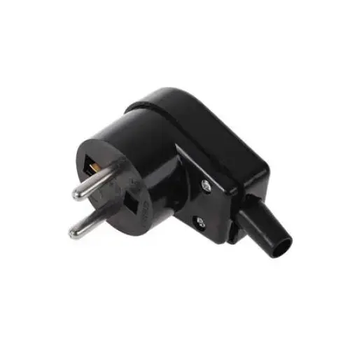 Stecher schuko 90 de grade wt-20s negru