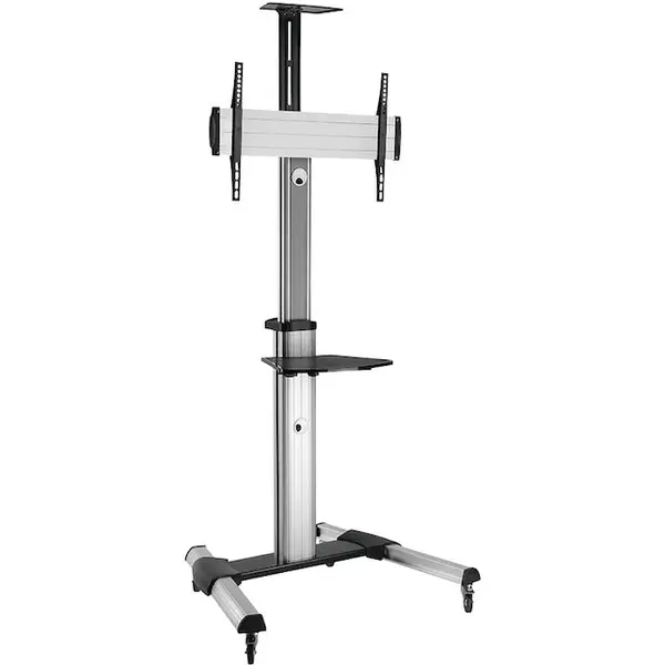 Stell Suport TV Stell, Reglabil, Inclinabil, 40-100, Metal, Argintiu