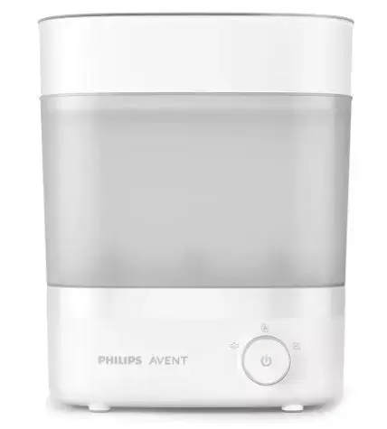 Sterilizator electric si uscator de biberoane Philips Avent Premium SCF293/00, Sterilizare si uscare in 40 de min, Tava de scurgere, Design compact, 220V (Alb)