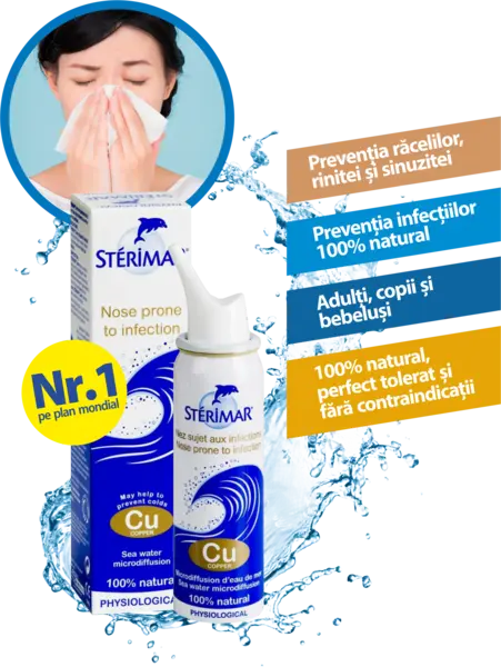 Sterimar Cupru spray cu apa de mare, 100 ml, Laboratoires Fumouze
