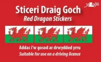 Sticeri Ddraig Goch / Red Dragon Stickers. Bilingual ed, Loose-leaf/Y Lolfa