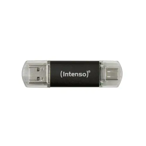 Stick Memorie USB Intenso Twist Line, 64 GB, USB 3.2 (Negru)