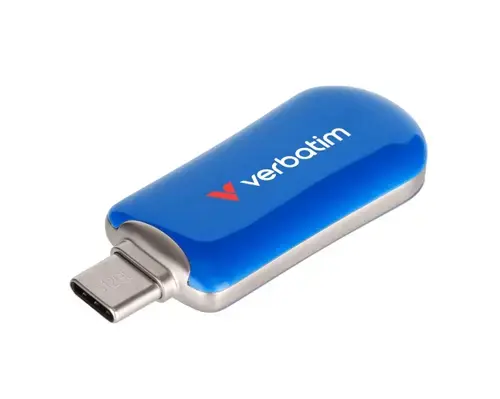 Stick Memorie Verbatim Plectra, 64GB, USB-C (Albastru)