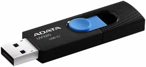 Stick USB A-DATA UV320 32GB, USB 3.1 (Negru/Albastru)