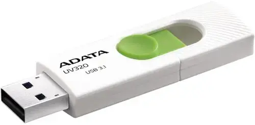 Stick USB A-DATA UV320 64GB, USB 3.1 (Alb/Verde)