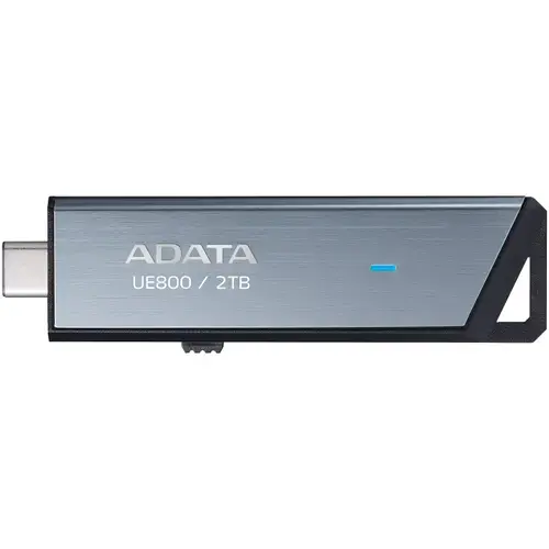 Stick USB ADATA UE800 metalic, 2TB, USB Type-C, R/W up to 1000MB/s, Argintiu