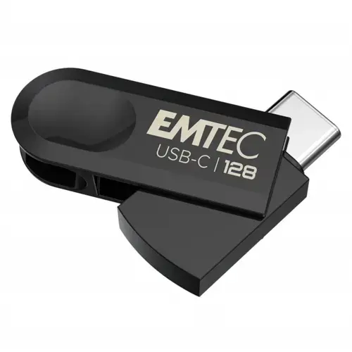 Stick USB Emtec C280 Single, 128GB, USB Type-C (Negru)