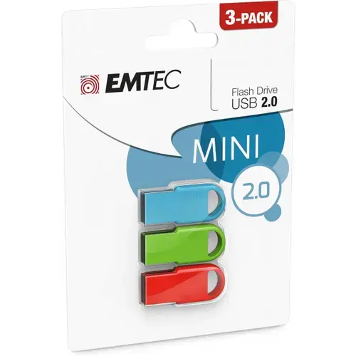 Stick USB Emtec D250 Mini ECMMD16GD252P3, 16Gb, USB-A, Set 3 bucati
