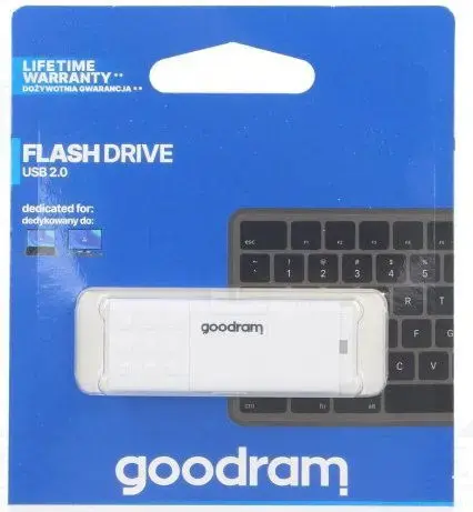 Stick USB GOODRAM UME2, 128GB, USB 2.0 (Alb)