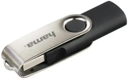 Stick USB Hama Rotate 108029, 32 GB (Negru/Argintiu)