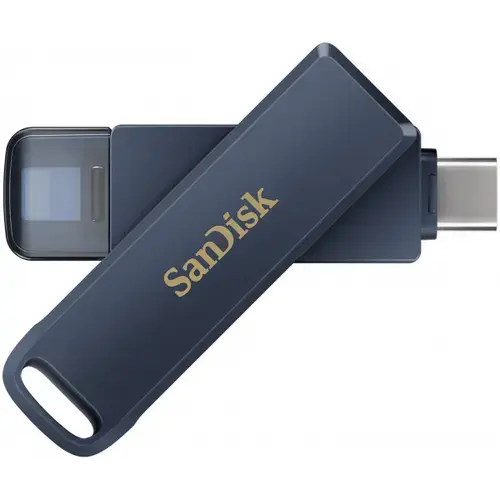 Stick USB SanDisk Phone Drive SDIXD0N-064G-GN6NN, USB-C / Lightning, 64Gb, Albastru