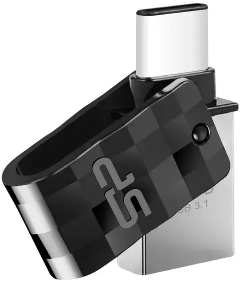 Stick USB Silicon Power Mobile C31, USB Type-C, 32GB, USB 3.1 (Negru/Argintiu)