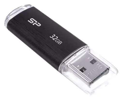 Stick USB Silicon Power Ultima U02, 32GB, USB 2.0 (Negru)