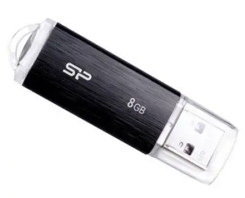 Stick USB Silicon Power Ultima U02, 8GB, USB 2.0 (Negru)