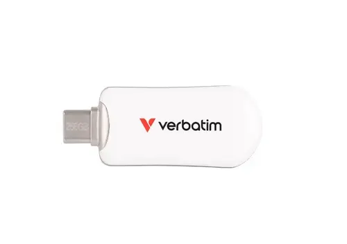 Stick USB Verbatim Plectra, USB-C, 256GB (Alb)