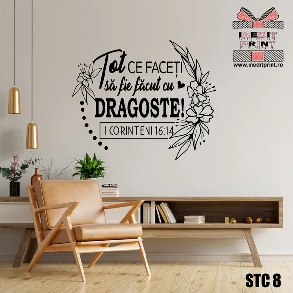 Sticker 1 Corinteni 16:14 STC8 115x97 cm