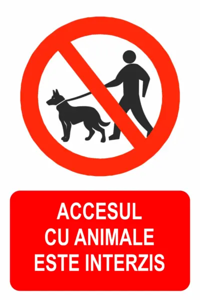 Sticker Accesul cu animale interzis STK10