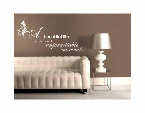 Sticker beautiful life SP9 60X30CM
