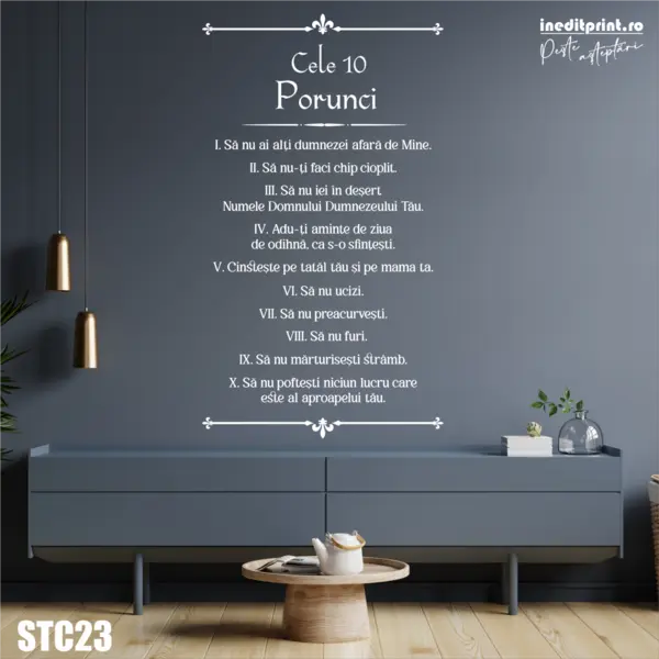 Sticker Cele 10 Porunci STC23 100x175 cm