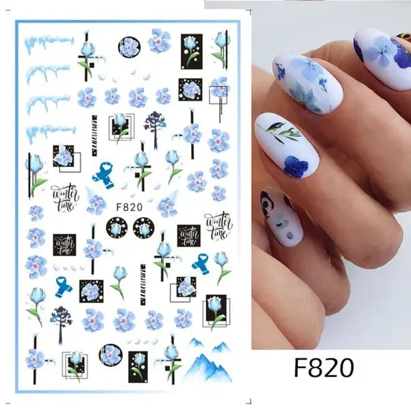 Sticker decor unghii F820 - F820 - Everin.ro