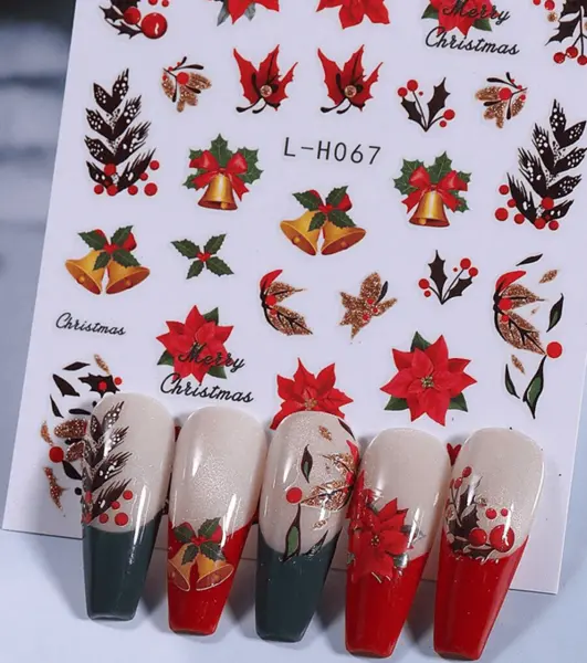 Sticker decor unghii model iarna/Craciun L-H067 - Everin