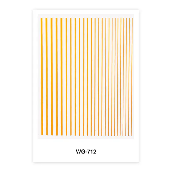 STICKER DECOR UNGHII PORTOCALIU NEON WG-712 - WG-712 - Everin.ro
