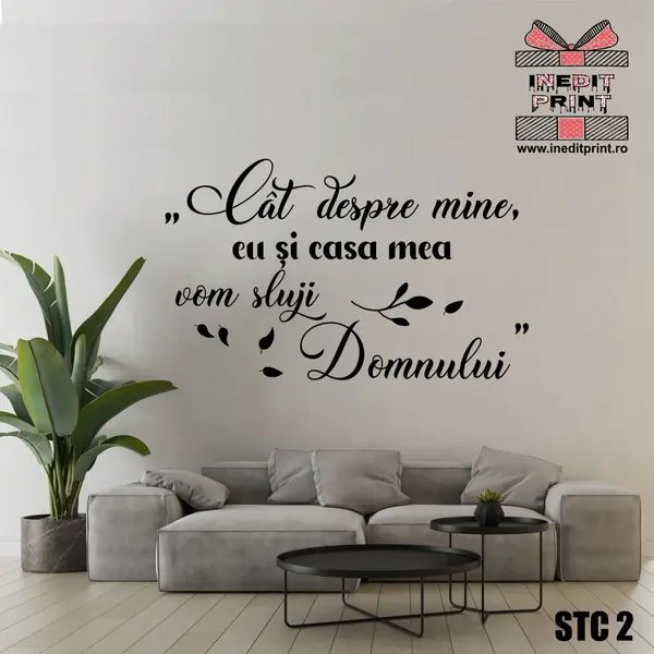 Sticker Eu si casa mea STC2 115X70 cm