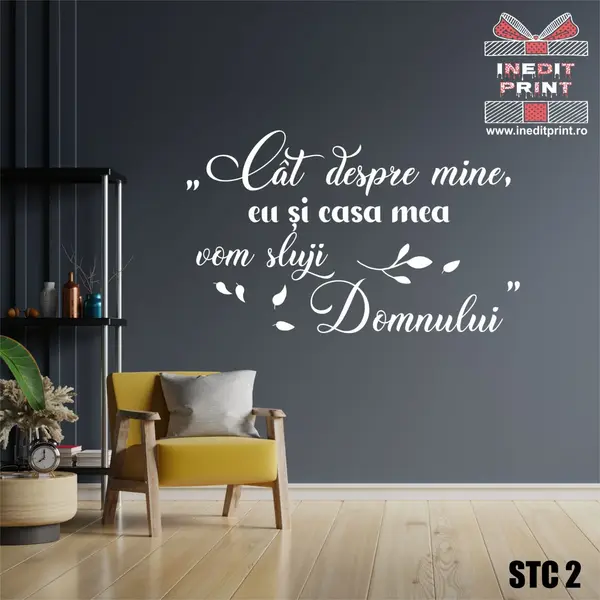 Sticker Eu si casa mea STC2 190X115 cm
