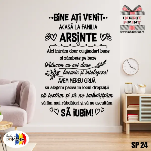 Sticker Familie SP24 115x163 cm