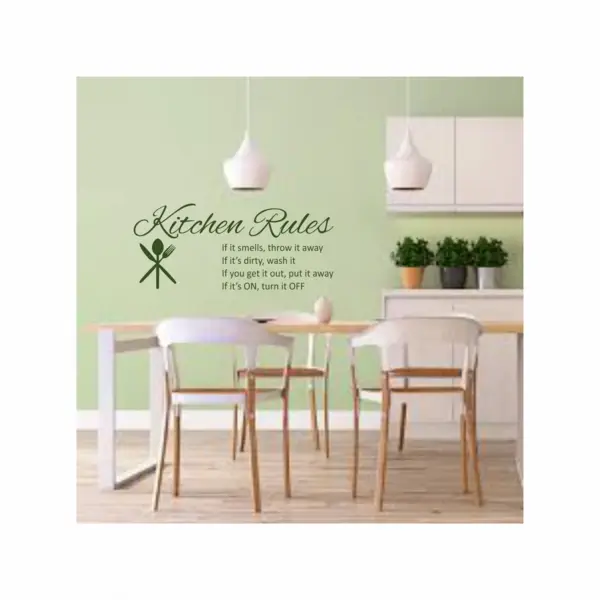 Sticker Kitchen Rules SP11 120X60CM