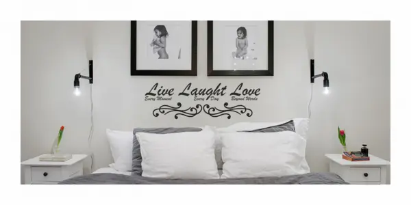 Sticker Live Laught Love SP20 75x25cm