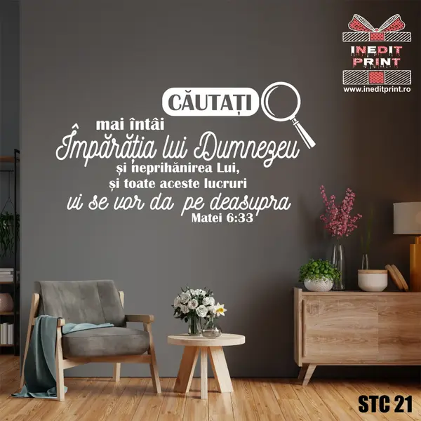 Sticker Matei 6:33 STC21 150x81 cm