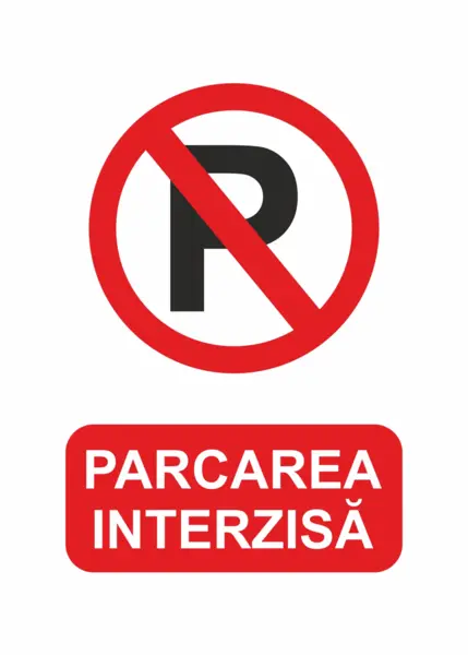 Sticker PARCAREA INTERZISA STK12