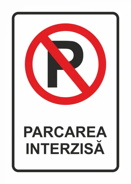 Sticker Parcarea interzisa STK13