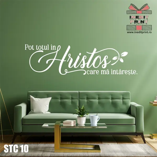 Sticker Pot totul in Hristos STC10 150x40 cm