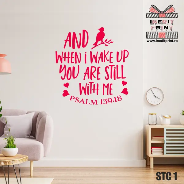Sticker Psalmul 139:18 STC1 115X121 cm