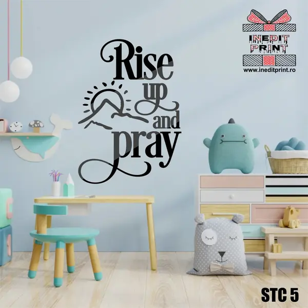 Sticker Rise up and pray STC5 115x161 cm