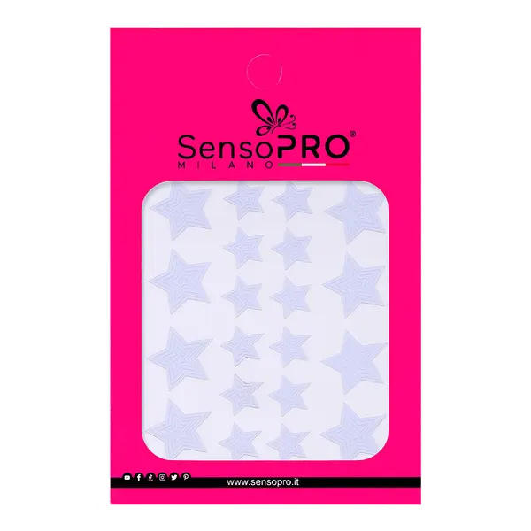 Sticker Sablon Nail Art SensoPRO Milano, Stars Shapes