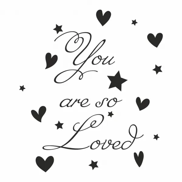 Sticker So loved SP7 100x85cm